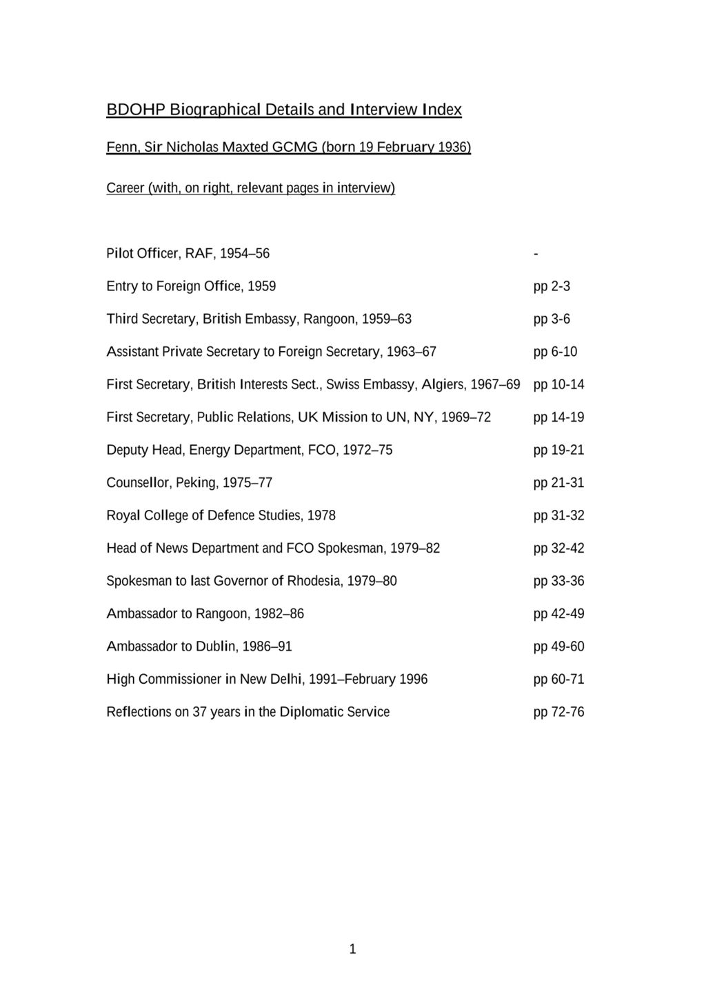 Miniature of Transcript of interview: Sir Nicholas Fenn