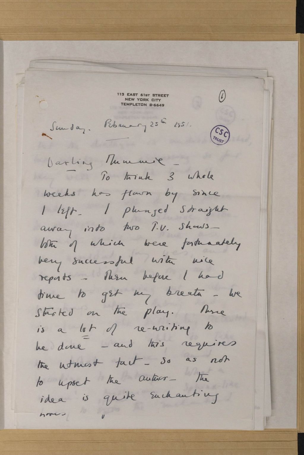 Miniature of Letters from Sarah Churchill to Clementine Churchill