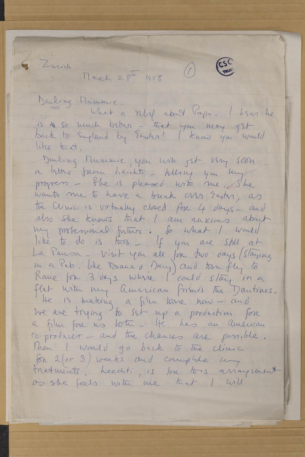 Miniature of Letters from Sarah Churchill to Clementine Churchill